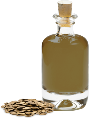 Organic pumpkin seed oil pressed not toasted